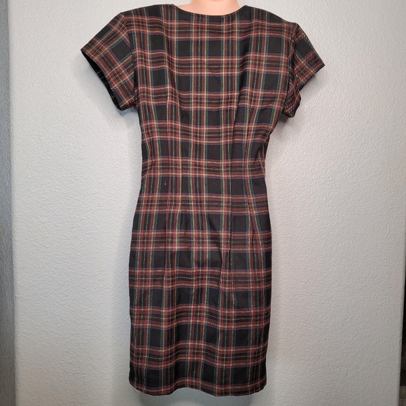 Vintage La Belle Plaid Dress - Picture 2 of 6